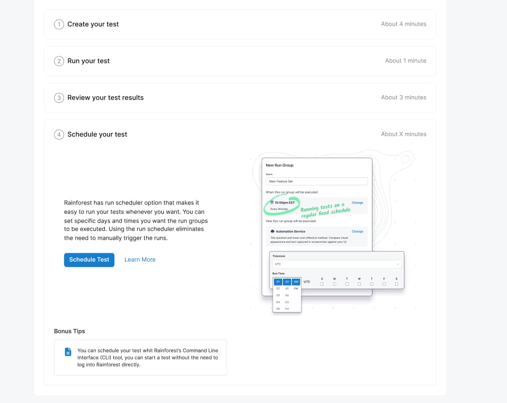 Onboarding flow